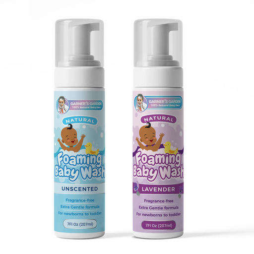 Garner's Garden Foaming Baby Wash Baby Care White Smoke Unscented Foaming Baby Wash,Lavender Foaming Baby Wash,Unscented Foaming Baby Wash 8oz (Foamer NOT included),Lavender Foaming Baby Wash 8oz refill (Foamer NOT included)