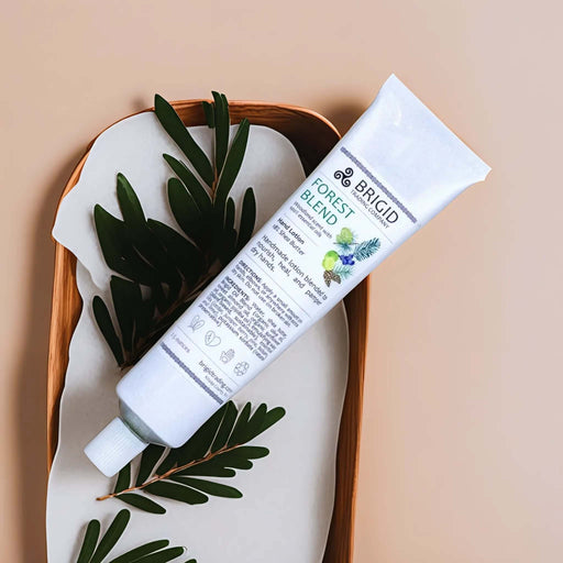 Brigid Trading Company Forest Blend Natural Hand Lotion - Juniper, Pine, Balsam, Cedar, and Lime Hand Lotion Tan