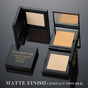 EpiLynx Luminous Matte Powder Foundation – Vegan, Gluten-Free, Allergen-Friendly Dark Slate Gray 1: Light,2: Apricot Light,3: Natural Beige,4: Warm,5: Mystic Beige,6: Sun Kissed