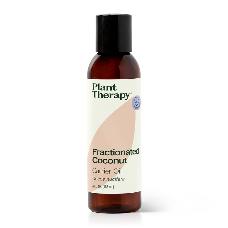 Plant Therapy Fractionated Coconut Carrier Oil Body Care White Smoke 4 oz