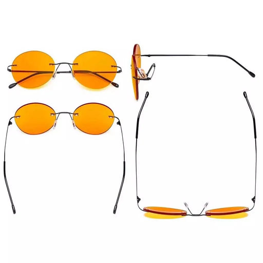 eyekeeper.com Frameless Titanium Blue Light Blocking Reading Glasses DSWK9910 Eyeglasses White Smoke Black / +0.50,Black / +0.75,Black / +1.00,Black / +1.25,Black / +1.50,Black / +1.75,Blue / +0.50,Blue / +0.75,Blue / +1.00,Blue / +1.25,Blue / +1.50,Blue / +1.75,Gold / +0.50,Gold / +0.75,Gold / +1.00,Gold / +1.25,Gold / +1.50,Gold / +1.75,Gunmetal / +0.5