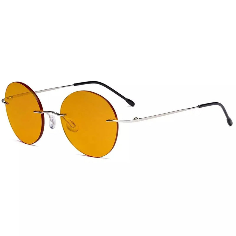 eyekeeper.com Frameless Titanium Blue Light Blocking Reading Glasses DSWK9910 Eyeglasses White Smoke Silver / +0.50,Silver / +0.75,Silver / +1.00,Silver / +1.25,Silver / +1.50,Silver / +1.75