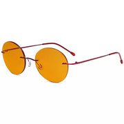 eyekeeper.com Frameless Titanium Blue Light Blocking Reading Glasses DSWK9910 Eyeglasses White Smoke Red / without magnification,Red / +0.50,Red / +0.75,Red / +1.00,Red / +1.25,Red / +1.50,Red / +1.75