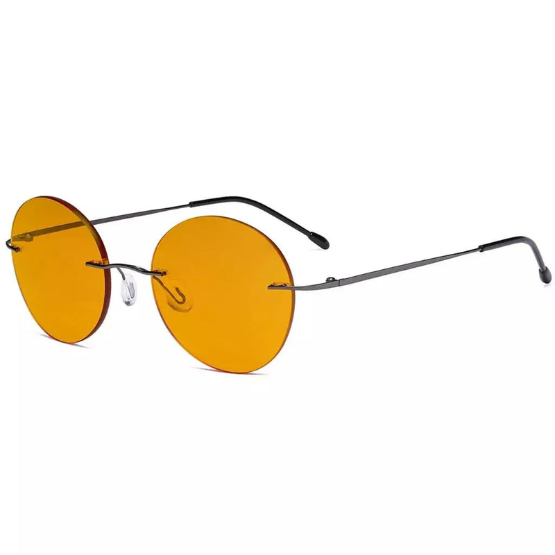 eyekeeper.com Frameless Titanium Blue Light Blocking Reading Glasses DSWK9910 Eyeglasses White Smoke Gunmetal / +0.50,Gunmetal / +0.75,Gunmetal / +1.25,Gunmetal / +1.50,Gunmetal / +1.75