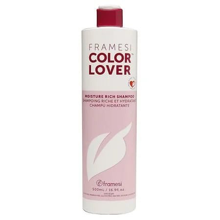 VIP Extensions Framesi Color Lover Moisture Rich Shampoo, 16.9 oz Shampoo Light Gray