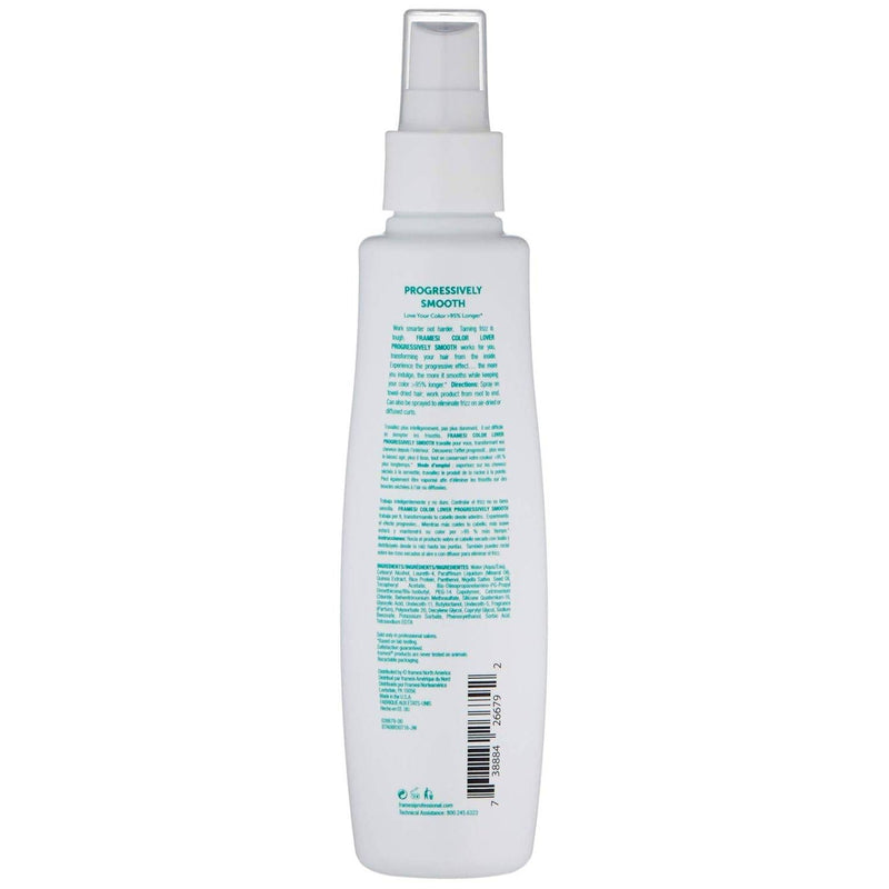 VIP Extensions Framesi Color Lover Progressively Smooth Leave-In Smoothing Spray for Color Treated Hair, 6 fl oz Leave-In Conditioner Light Gray