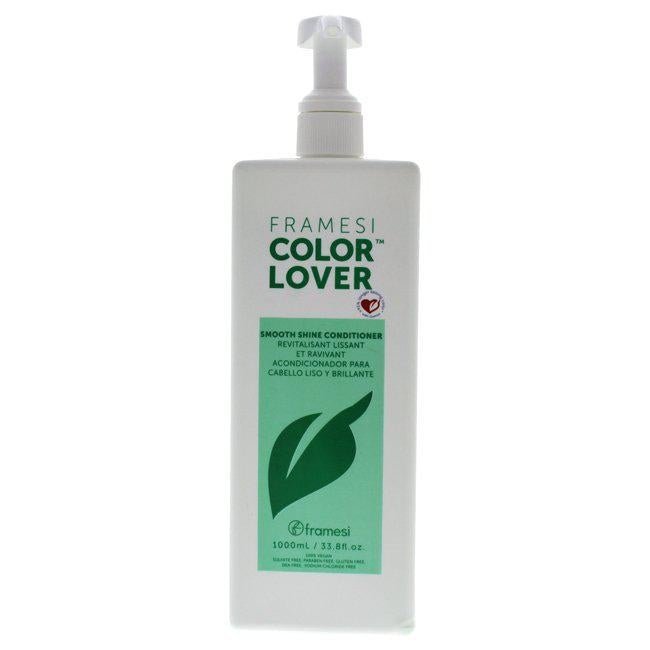 VIP Extensions Framesi Color Lover Smooth Shine Conditioner, Sulfate-Free with Coconut Oil and Quinoa, 33.8 fl oz Conditioner White Smoke