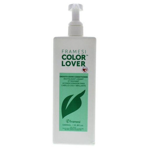 VIP Extensions Framesi Color Lover Smooth Shine Conditioner, Sulfate-Free with Coconut Oil and Quinoa, 33.8 fl oz Conditioner White Smoke