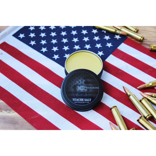 Stache Salt Moustache Wax Freedom Blend- Extra Strong Moustache Wax Moustache Wax Midnight Blue