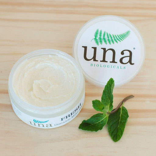 Una Biologicals® Fresh Mint Foot Butter | Natural Body Lotion | Una Biologicals Foot Butter Gray 6 oz,2 oz travel size
