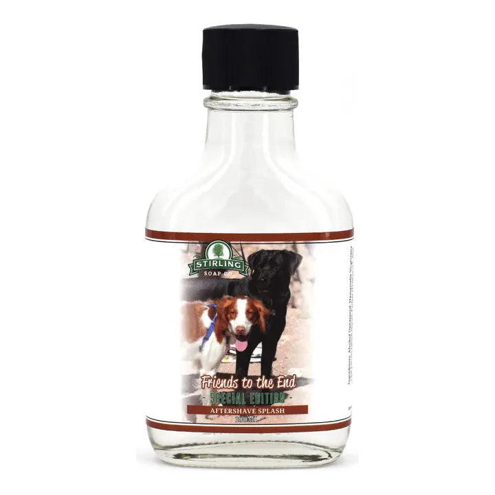 Stirling Soap Co Stirling Soap Co. Friends To The End Shaving Collection Shaving Set Dark Slate Gray Aftershave Splash 3.4oz