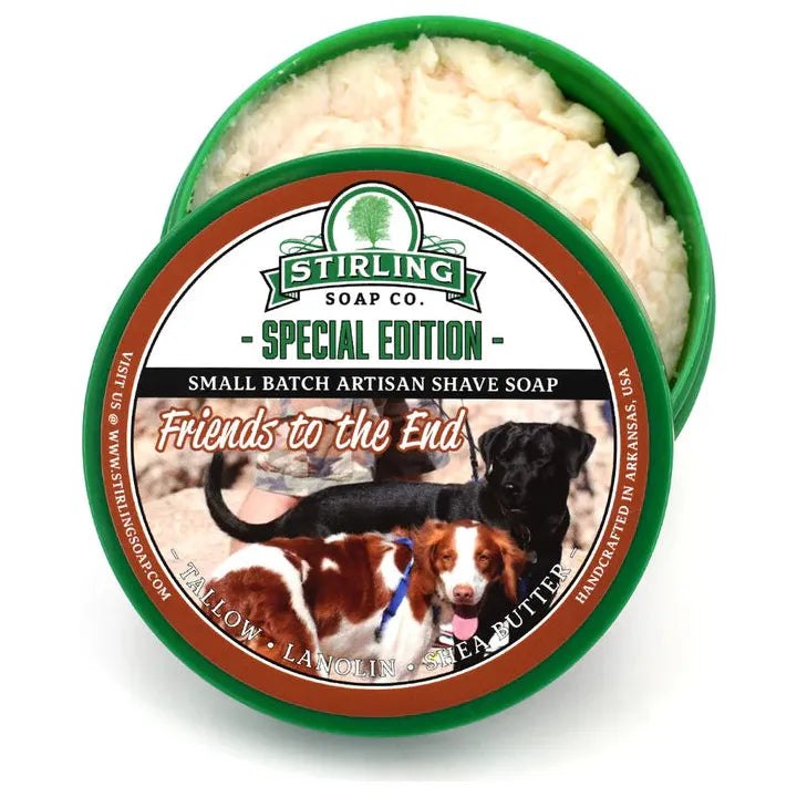 Stirling Soap Co Stirling Soap Co. Friends To The End Shaving Collection Shaving Set Dark Slate Gray Shaving Soap 5.8 oz