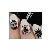 UberChic Beauty Jingle All The Way, (Christmas-05) Stamping Plate Rosy Brown