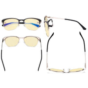 eyekeeper.com Full-rim Blue Light Blocking Eyeglasses LX19041-BB60 Eyeglasses White Smoke Black / without magnification,Blue / without magnification,Purple / without magnification,Red / without magnification