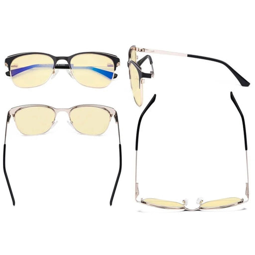 eyekeeper.com Full-rim Blue Light Blocking Eyeglasses LX19041-BB60 Eyeglasses White Smoke Black / without magnification,Blue / without magnification,Purple / without magnification,Red / without magnification