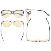 eyekeeper.com Full-rim Blue Light Blocking Eyeglasses LX19043-BB60 Eyeglasses White Smoke Black / without magnification,Blue / without magnification,Purple / without magnification,Red / without magnification