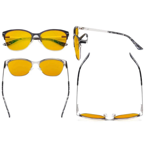 eyekeeper.com Full-rim Blue Light Blocking Eyeglasses LX19043-BB90 Eyeglasses White Smoke Black / without magnification,Blue / without magnification,Purple / without magnification,Red / without magnification
