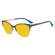 eyekeeper.com Full-rim Blue Light Blocking Eyeglasses LX19043-BB90 Eyeglasses White Smoke Blue / without magnification