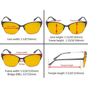 eyekeeper.com Full-rim Blue Light Blocking Eyeglasses LX19043-BB90 Eyeglasses White Smoke Black / without magnification,Blue / without magnification,Purple / without magnification,Red / without magnification