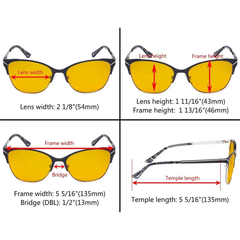 eyekeeper.com Full-rim Blue Light Blocking Eyeglasses LX19043-BB90 Eyeglasses White Smoke Black / without magnification,Blue / without magnification,Purple / without magnification,Red / without magnification