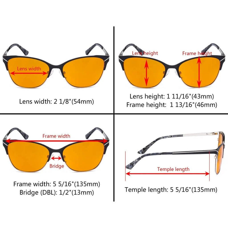 eyekeeper.com Full-rim Blue Light Blocking Eyeglasses LX19043-BB98 Eyeglasses White Smoke Black / without magnification,Blue / without magnification,Purple / without magnification,Red / without magnification