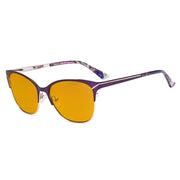 eyekeeper.com Full-rim Blue Light Blocking Eyeglasses LX19043-BB98 Eyeglasses White Smoke Purple / without magnification