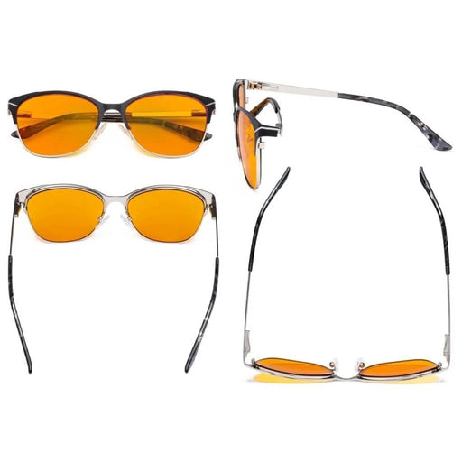 eyekeeper.com Full-rim Blue Light Blocking Eyeglasses LX19043-BB98 Eyeglasses White Smoke Black / without magnification,Blue / without magnification,Purple / without magnification,Red / without magnification