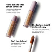 EpiLynx Flawless Matte Concealer – Vegan, Gluten-Free, Full Coverage & Long-Wearing foundation Light Gray 1: Fair,2: Light,3: Sand,4: Beige,5: Golden,6: Camel,7: Deep Golden,8: Mocha,9: Rich,10: Cacao