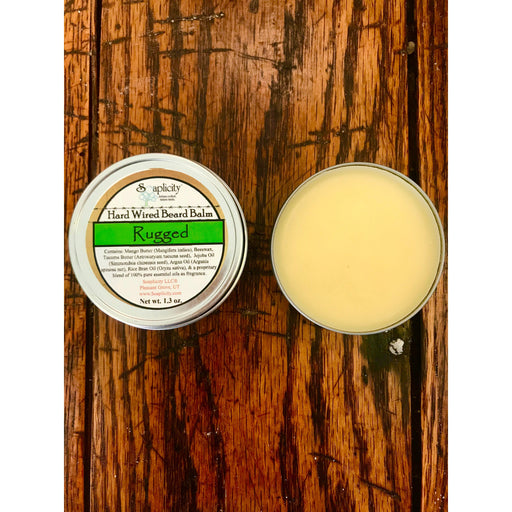 Soaplicity Rugged Hard Wired Beard Balm Beard Balm Saddle Brown Default Title