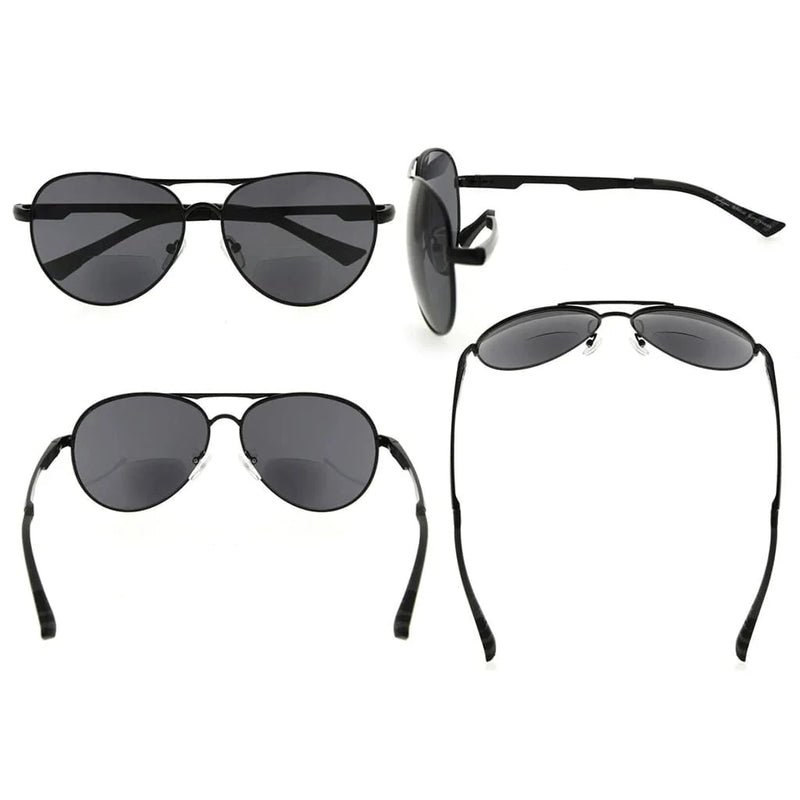 eyekeeper.com Bifocal Sunglasses Pilot Style Sunshine Readers SG803 Sunglasses White Smoke Black / +1.00,Black / +1.25,Black / +1.50,Black / +1.75,Black / +2.00,Black / +2.50,Black / +3.00,Black / +3.50,Brown / +1.00,Brown / +1.25,Brown / +1.50,Brown / +1.75,Brown / +2.00,Brown / +2.50,Brown / +3.00,Brown / +3.50,Gunmetal / +1.00,Gunmetal / +1.