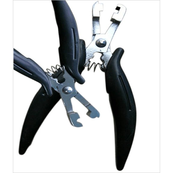 VIP Extensions Unique Fusion Clamp for Keratin Hair Extensions Hair Accessories White Smoke Flat Clamp,Nail Clamp