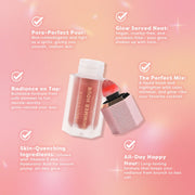 Profusion Cosmetics Shimmer Hour Liquid Blushlighter Face Light Pink Peach Mimosa,Strawberry Mimosa