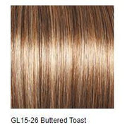 VIP Extensions Gabor Unspoken Wig, GL15-26SS SS Buttered Toast Wig Dark Olive Green