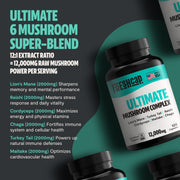 FreshCap Mushrooms Organic Mushroom Complex Supplement Capsules Capsules Dark Slate Gray 60 Capsules,120 Capsules,180 Capsules