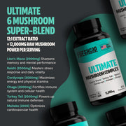 FreshCap Mushrooms Organic Mushroom Complex Supplement Capsules Capsules Dark Slate Gray 60 Capsules,120 Capsules,180 Capsules
