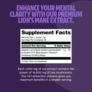 FreshCap Mushrooms Organic Lion’s Mane Mushroom Powder Powder Dark Slate Gray 60 Servings