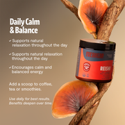 FreshCap Mushrooms Organic Reishi Mushroom Powder Powder Rosy Brown