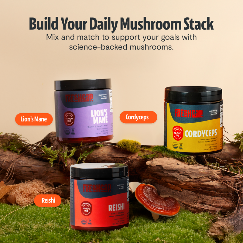 FreshCap Mushrooms Organic Reishi Mushroom Powder Powder Wheat