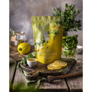 Gardenika Shop Lemon Spearmint Tea, Refreshing Herbal Blend - Organic & Kosher Loose Leaf Tea Slate Gray