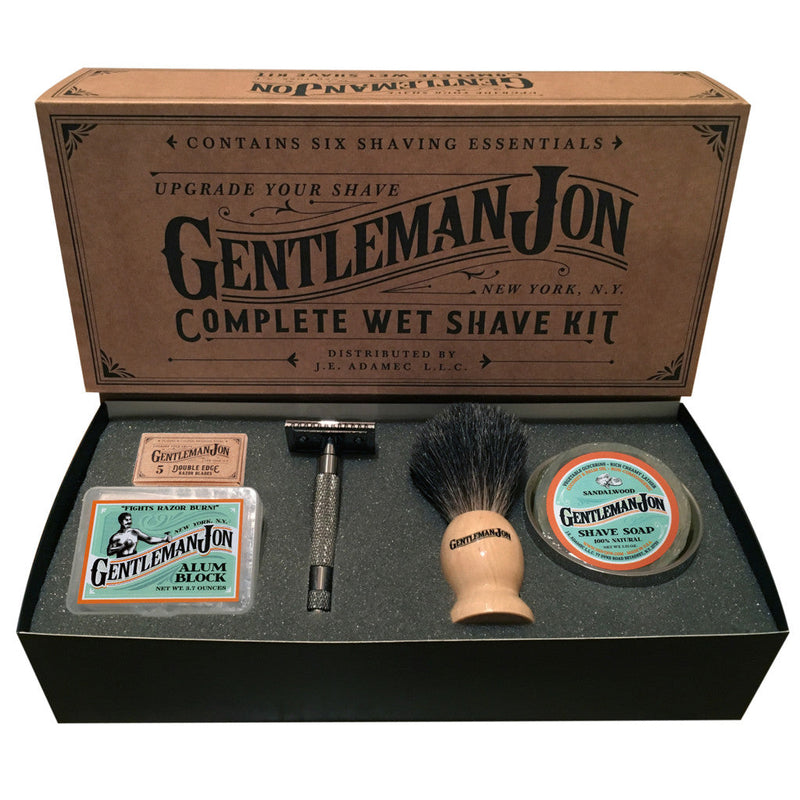 Gentleman Jon Gentleman Jon Complete Wet Shave Kit Dark Slate Gray