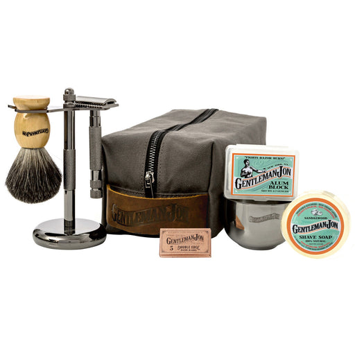 Gentleman Jon Gentleman Jon Deluxe Wet Shave Kit Dark Slate Gray