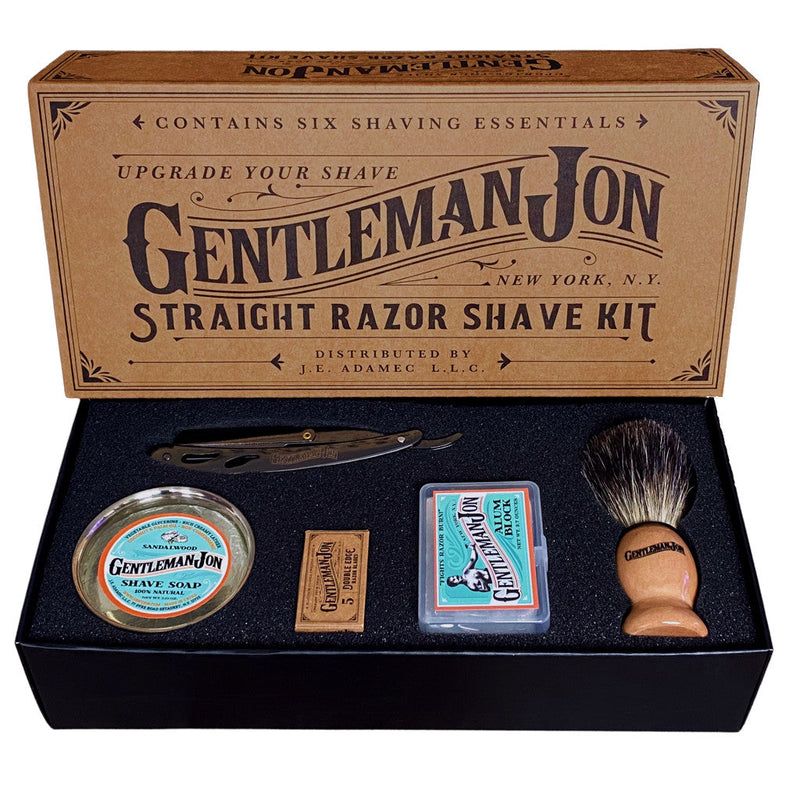 Gentleman Jon Gentleman Jon Straight Razor Shave Kit Black