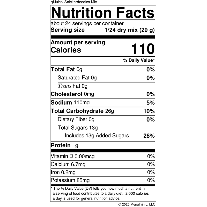 gfJules gfJules Gluten Free Snickerdoodle Mix White Smoke Pack of 1,Case of 6