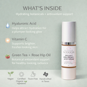 Glimmer Goddess® Organic Skin Care Organic Hyaluronic Acid Serum – Plumping Hydration 1 oz. Serums Gray