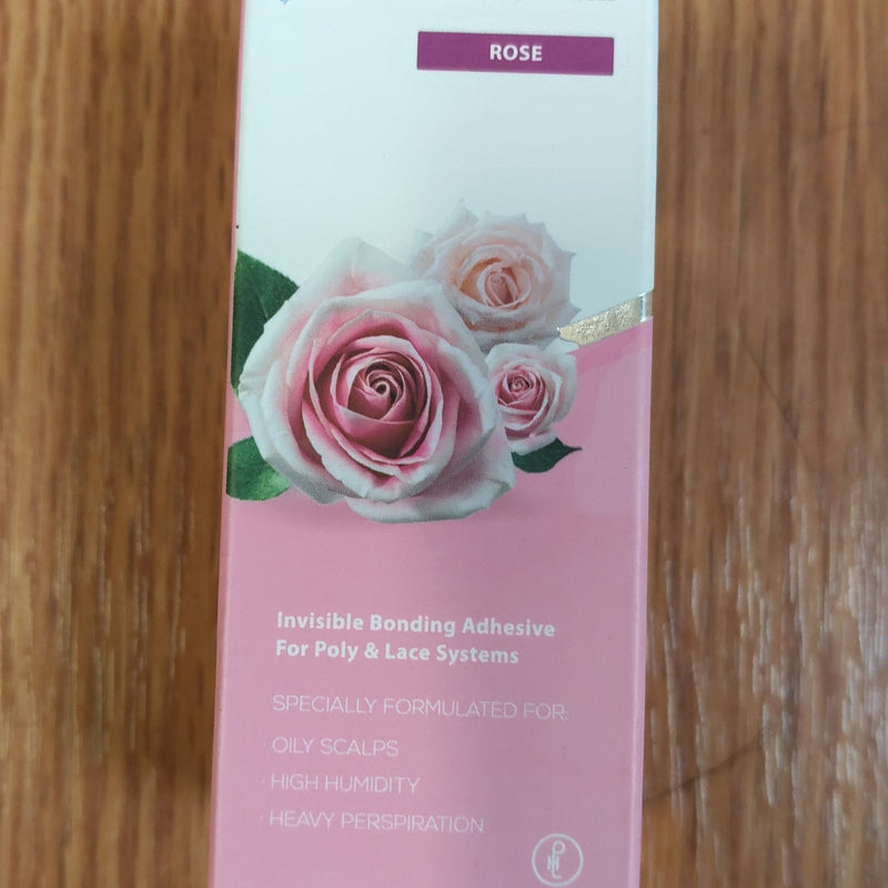 VIP Extensions Ghost Bond XL Hair Replacement Adhesive, Invisible Bonding Wig Glue, Extra Moisture Control, Rose, 1.3 oz Wig Adhesive Dim Gray