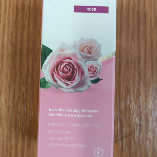 VIP Extensions Ghost Bond XL Hair Replacement Adhesive, Invisible Bonding Wig Glue, Extra Moisture Control, Rose, 1.3 oz Wig Adhesive Dim Gray