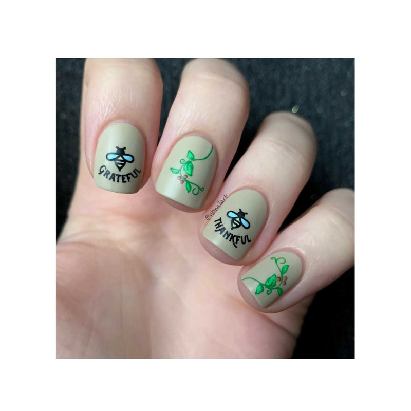 UberChic Beauty Give Thanks-02 Stamping Plate Rosy Brown
