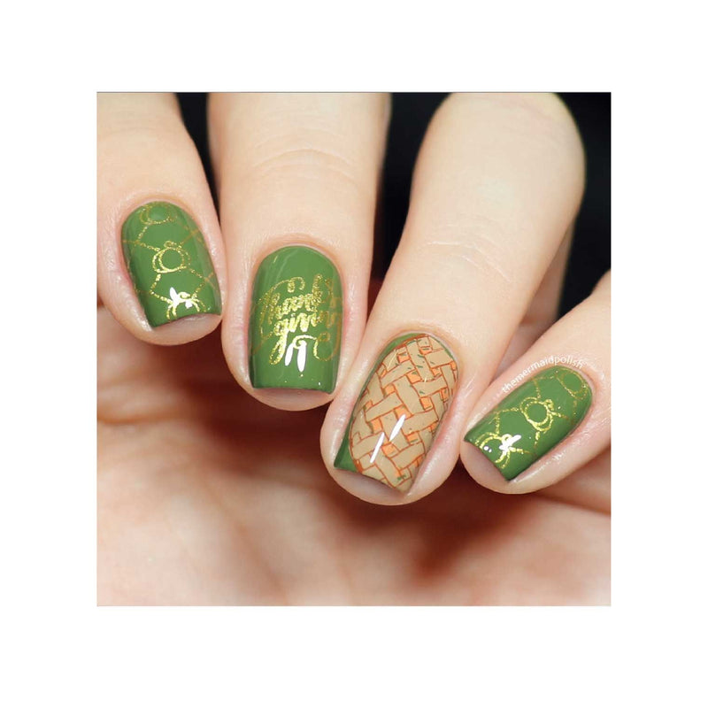 UberChic Beauty Give Thanks-02 Stamping Plate Tan
