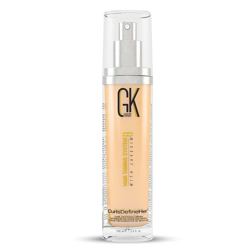 VIP Extensions GK Hair Global Keratin Curls Define Her, 3.4 fl oz (100 ml) Styling Cream White Smoke