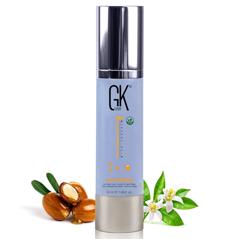 VIP Extensions GK Hair Global Keratin Leave-In Cashmere, 1.69 fl oz (50 ml) Leave-In Conditioner White Smoke